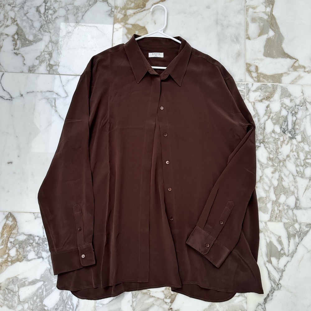 Aritzia (Babaton) brown button down